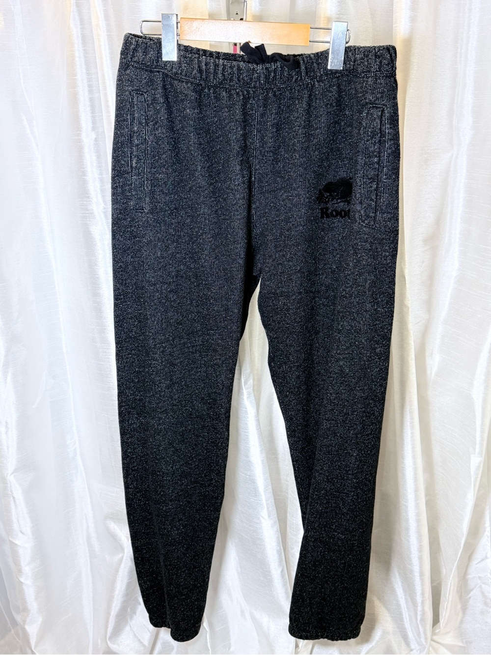 Roots Dark Charcoal Grey Kids Joggers